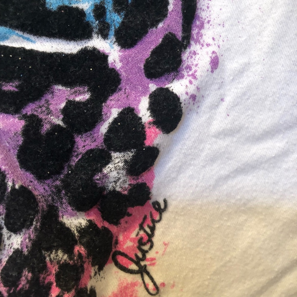 Justice top with ❤️ heart multi colored - Picture 3 of 6